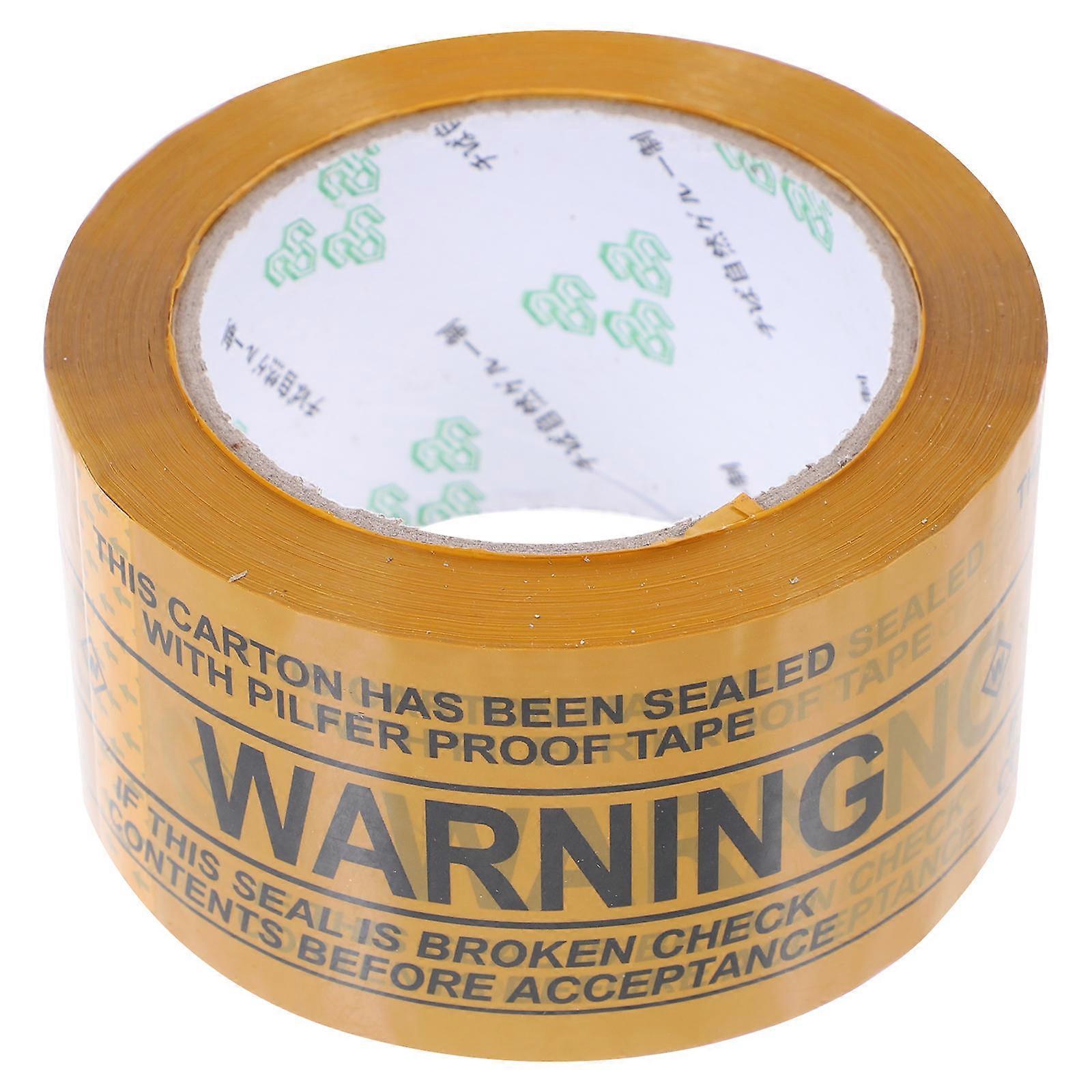 Package Tape Warning Tape for Sealing 3 Rolls Yellow
