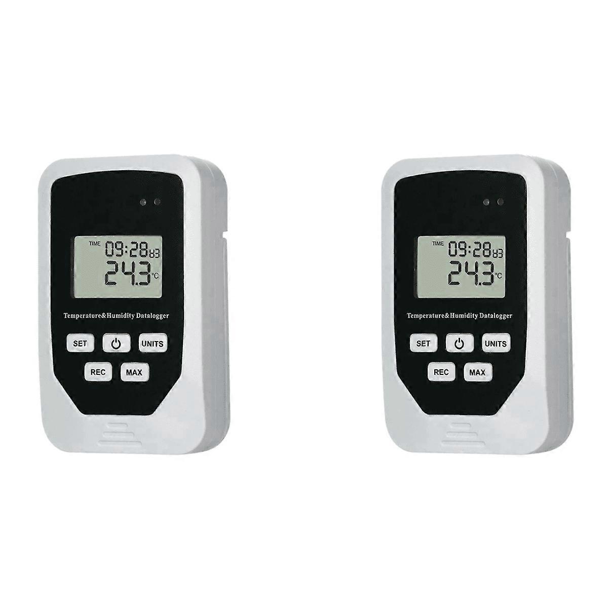 2X TL-505 USB Humidity Temperature Data Logger RH TEMP Recorder Thermometer Sensor