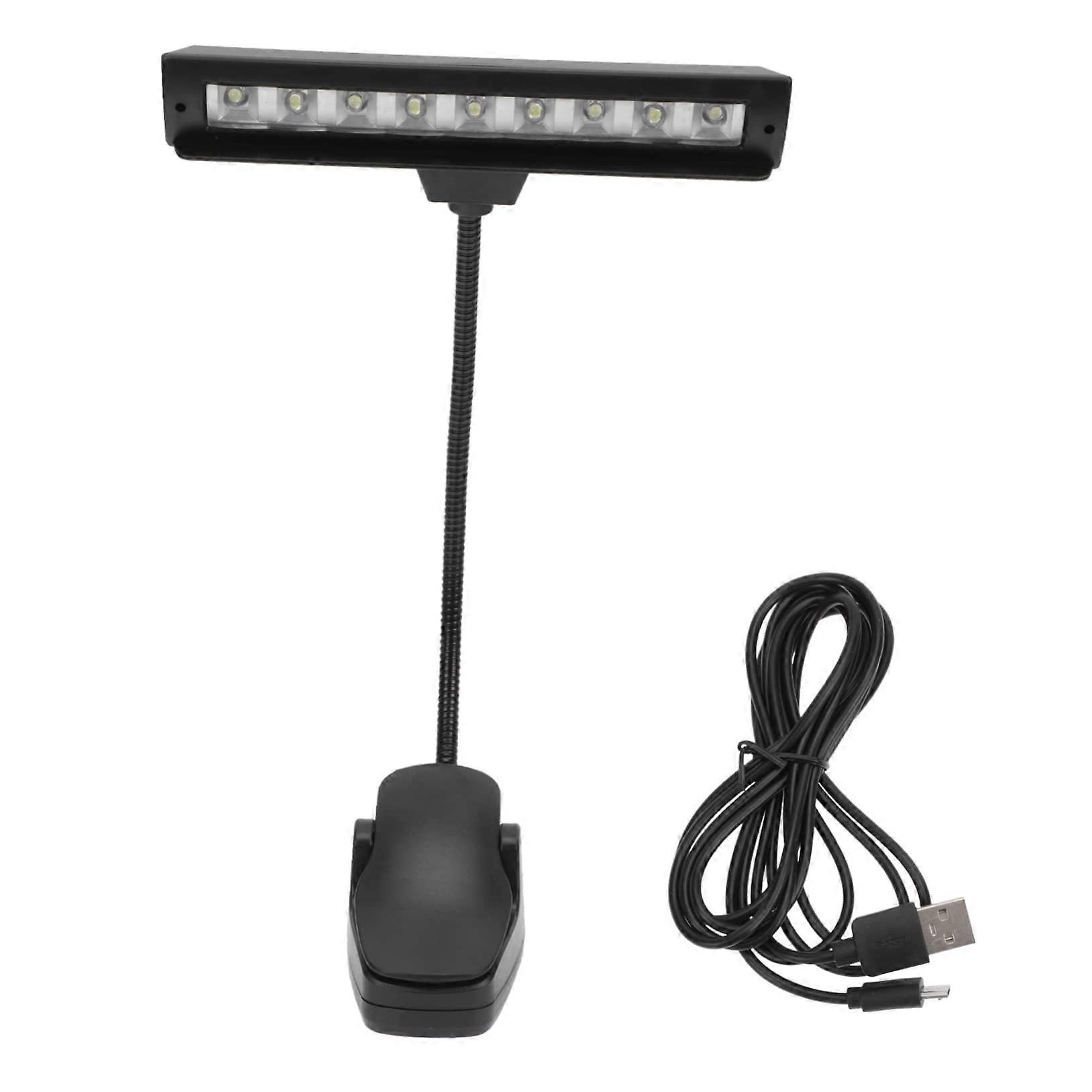 MultiFunctional Music Stand Lamp Reading Clip Light LED Piano Lamp Rechargeable USB Powered