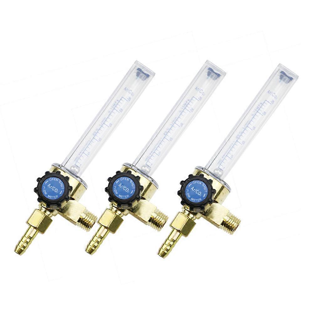 Pressure Reducer Alloy Argon Flow Measurement 1/4PT 0.35MPA 7mm Transparent 1Set