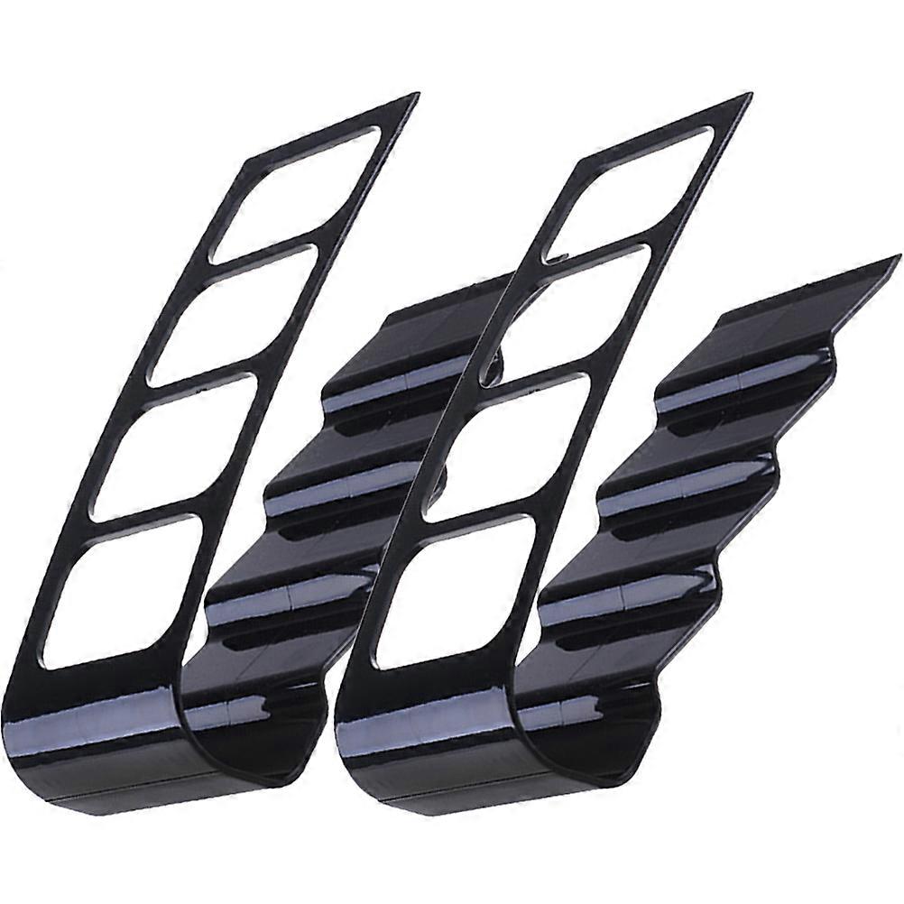Remote Control Storage Holder for Table 8Pcs Black Space Saver
