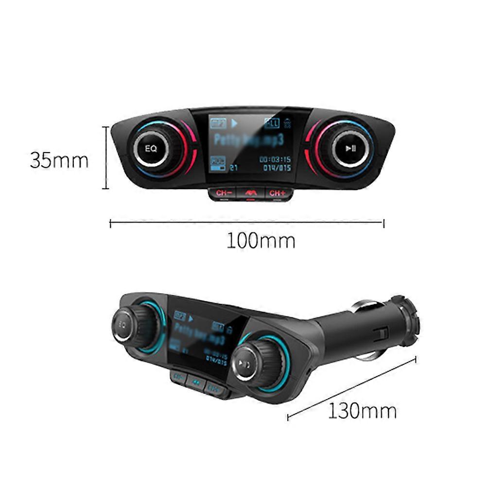 Receiver Vehicle Audio Player for Hands Free Function Black