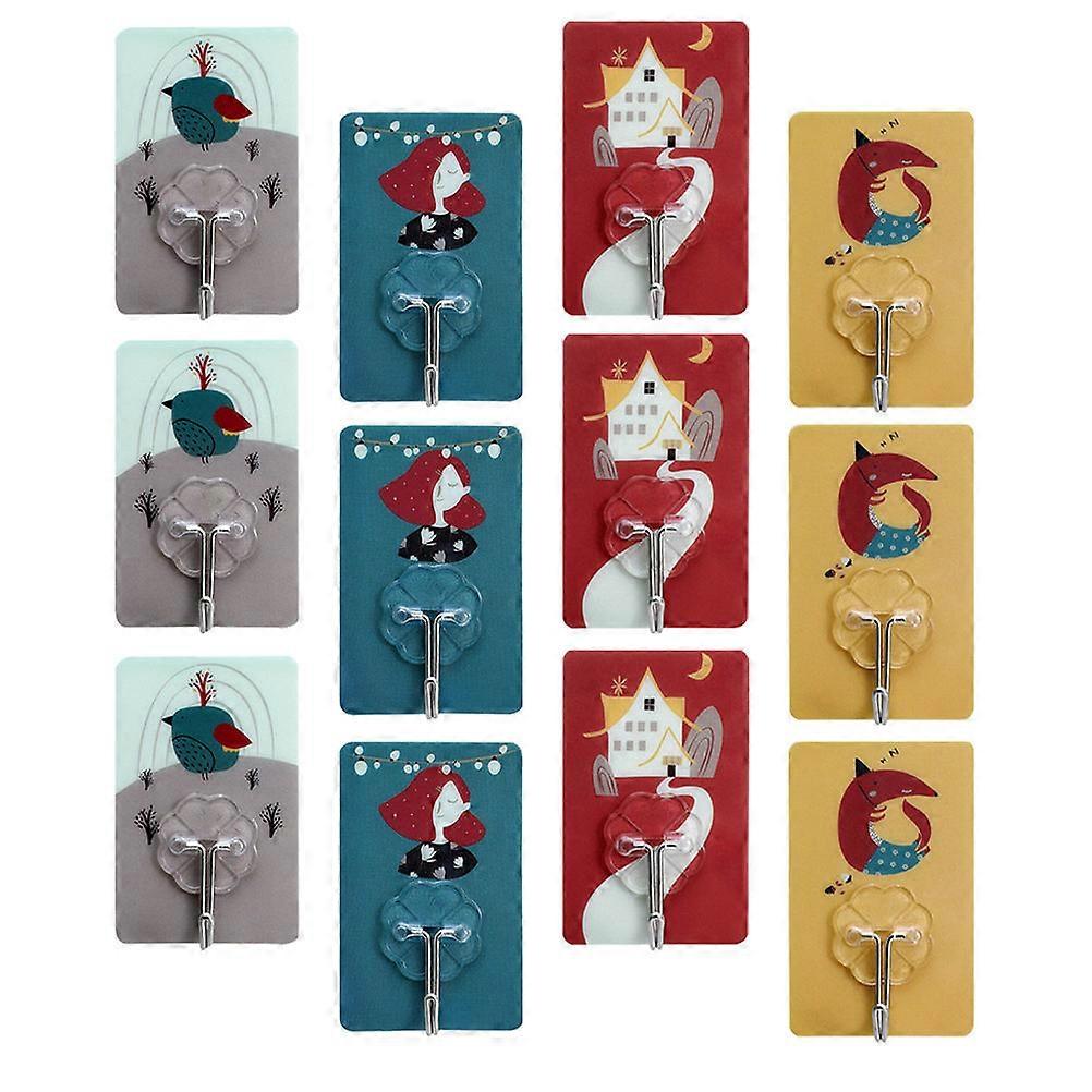 Storage Hook Nail-Free for Home Use 120Pcs Assorted Color Wall Mount Hook
