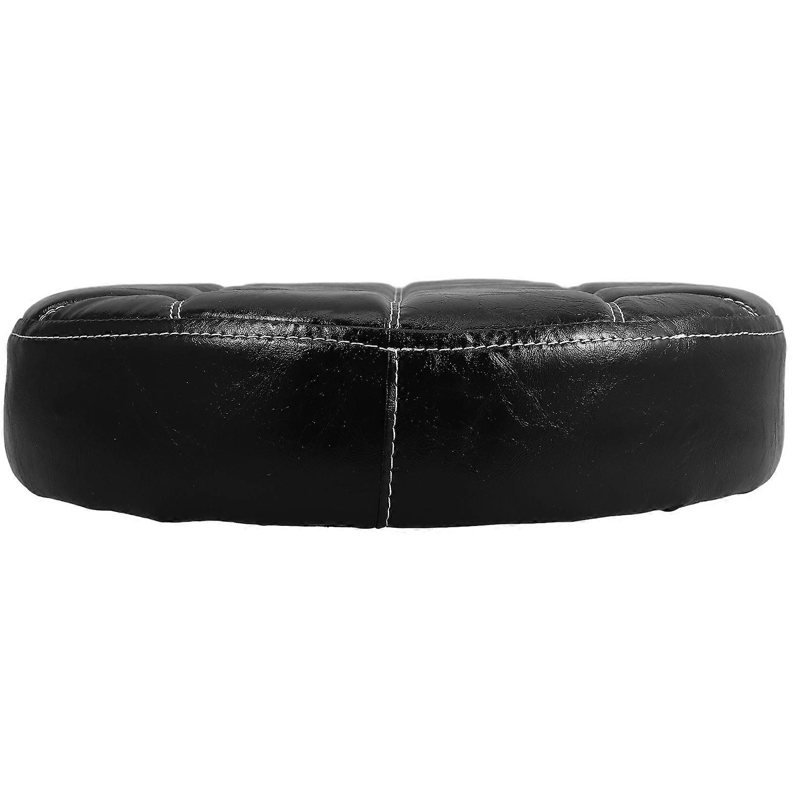 Round Bar Chair Seating Pad PU Stool Replacement Seat for Home Use 2Pcs