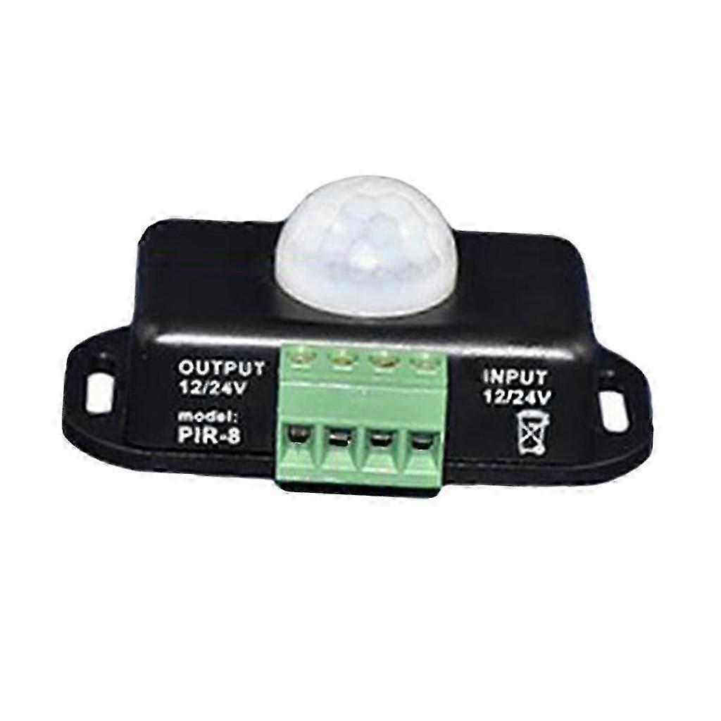 PIR Motion Sensor LED Dimmer Switch for 12V/24V DC Systems with Infrared Detection Technology