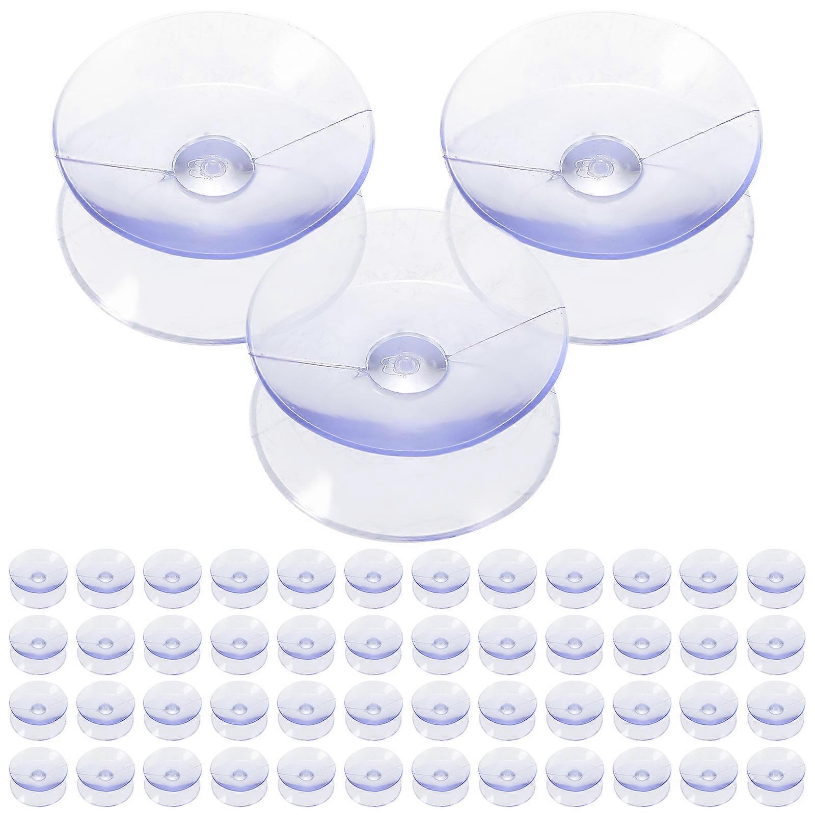 Transparent PVC Suction Cup Hooks 400 Pcs For Wall Hanging On Windows And Mirrors Reliable Load-Bearing Design