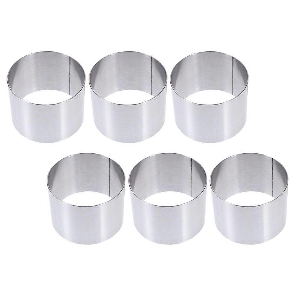 Cake Ring Set Of 12 Pcs Round Baking Molds For Home Baking And Party Treats In Grey Color Designed For Food Preparation