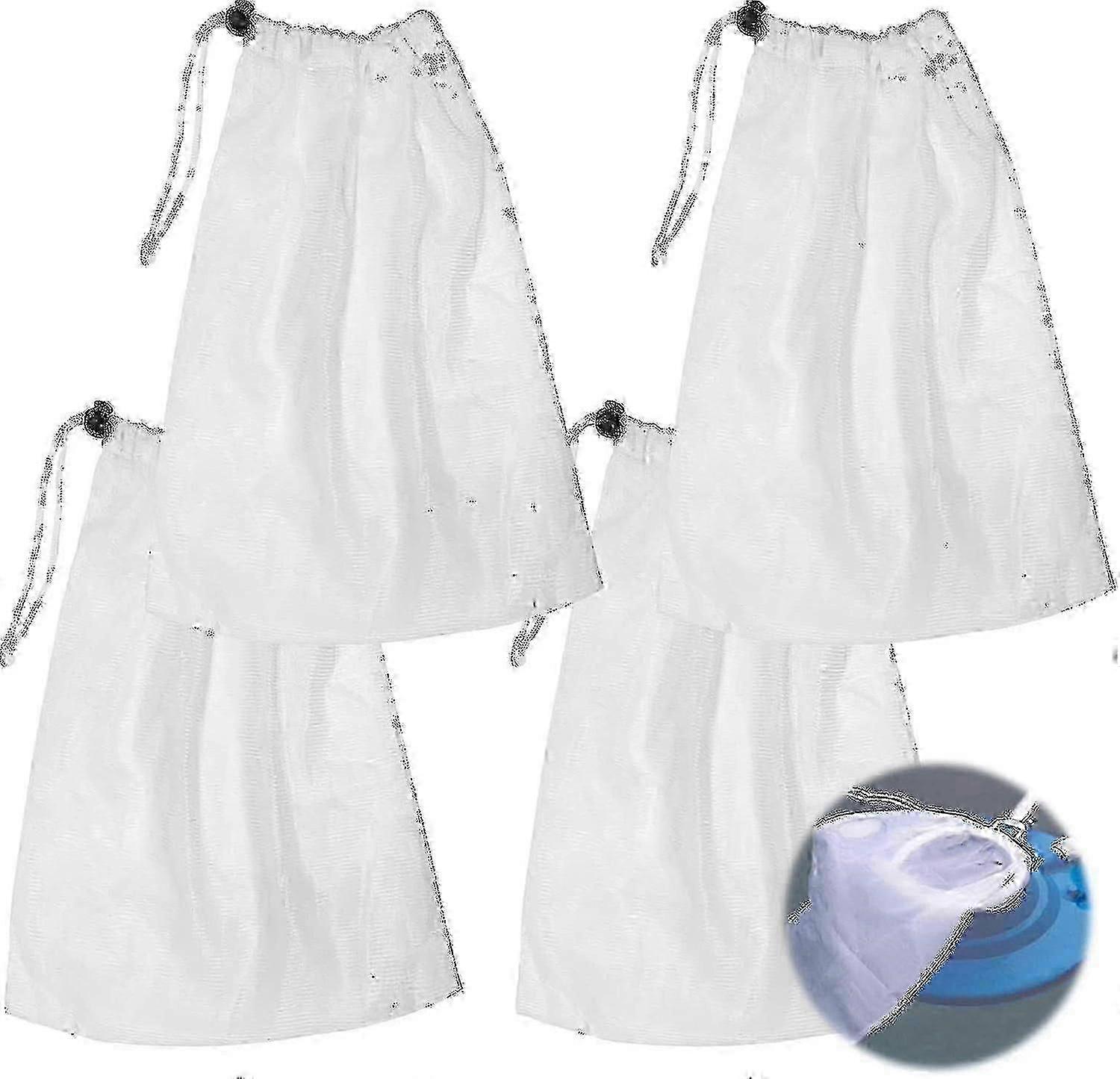 4 Pool Cleaning Bags, Fine Mesh Filter Bags For Swimming Pool Vacuum, Mesh Bags With Drawstring And Lock For Cleaning Pool Sheets 2025