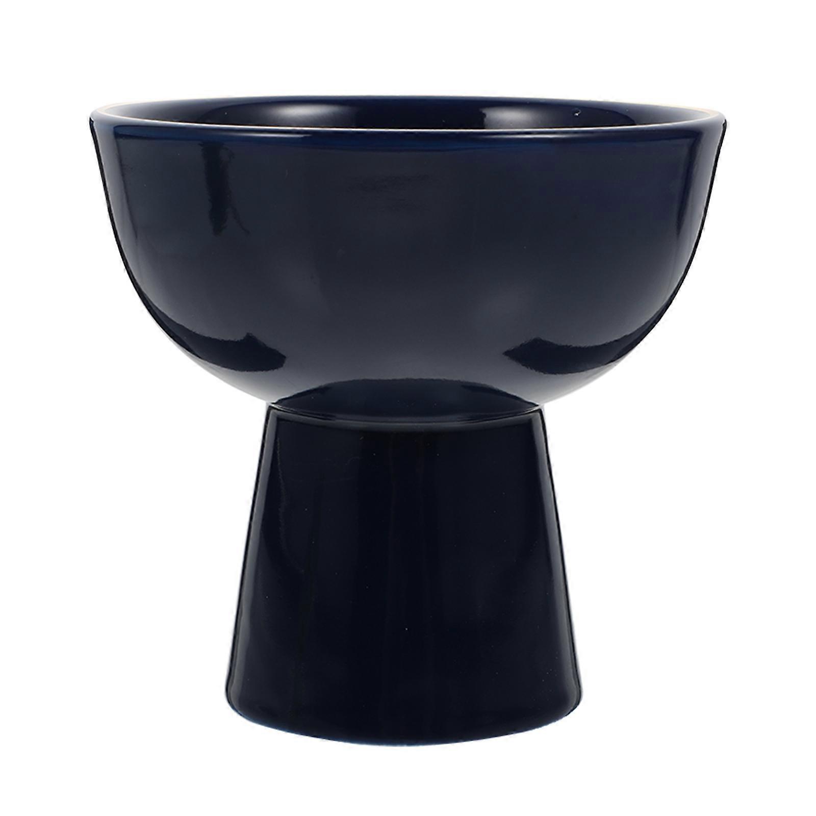 Blue Ceramic Dessert Cup for Pudding Sundae Serving 3Pcs Set