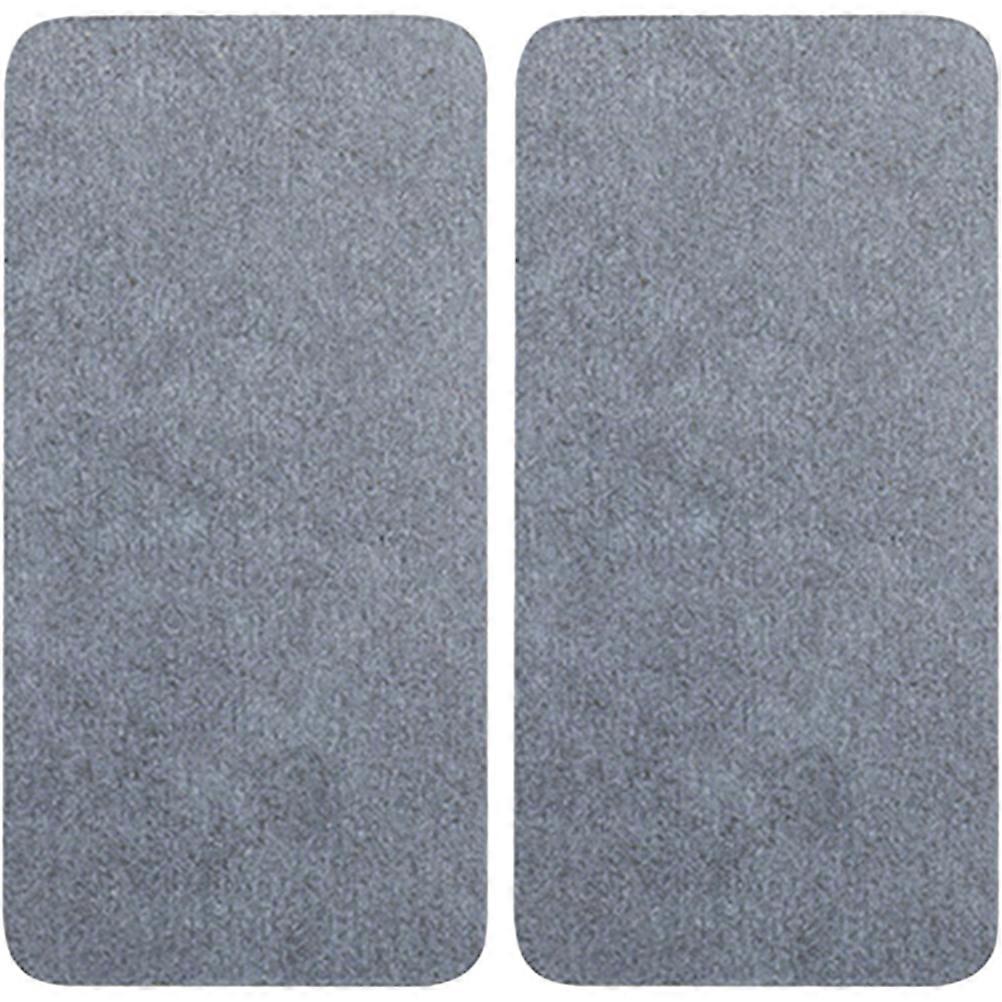 Dark Grey Absorbent Soap Holder 4Pcs Rectangular Bathroom Countertop Mat Water Absorbent Function For Moisture Control