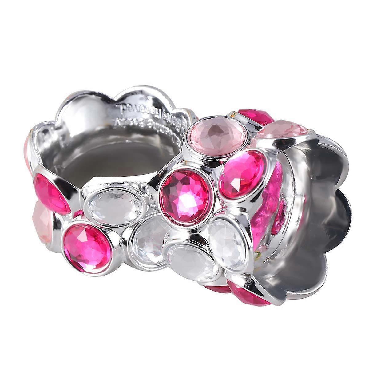 Powder Puff Stand Rack Makeup Eggs Holder for Storage 6Pcs Silver