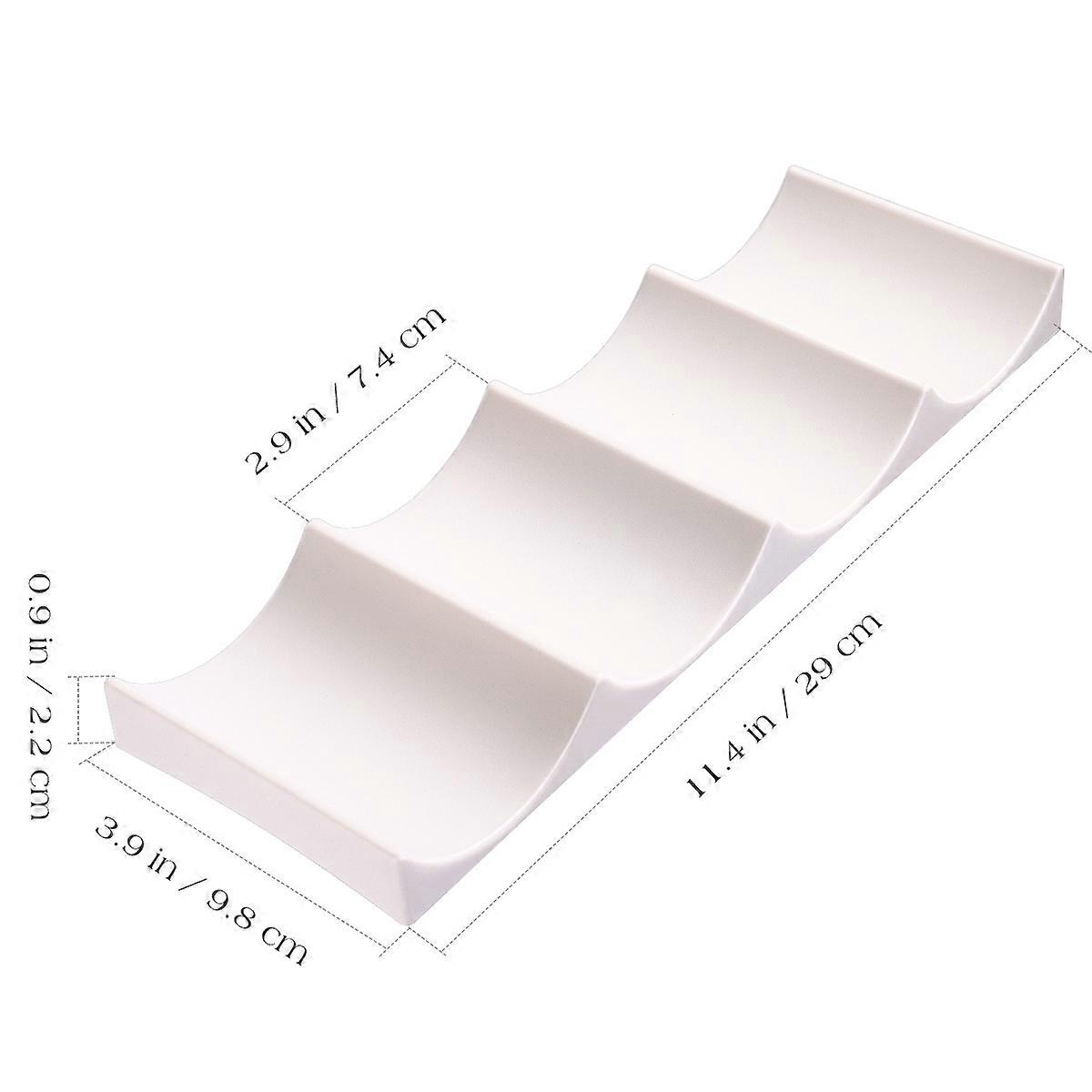 Red Rack Stackable Holder for Storage 1 Piece Transparent