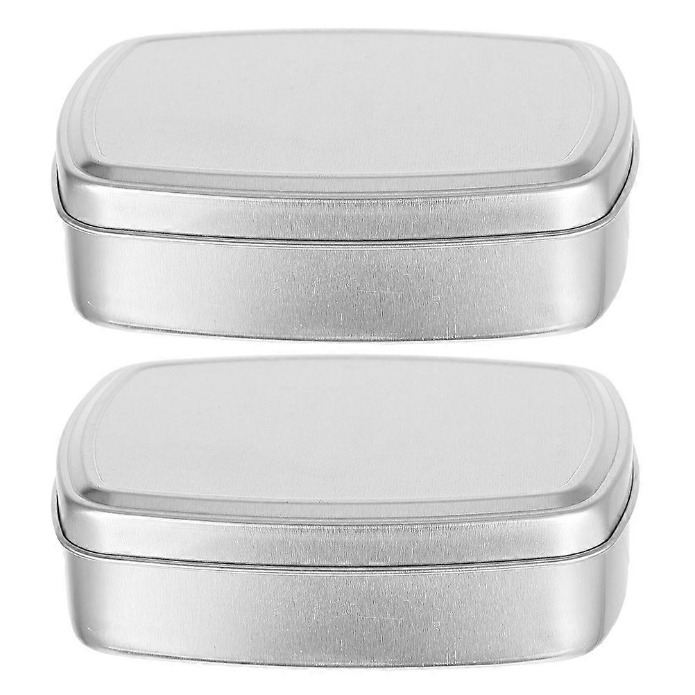 Dust-Proof Soap Boxes Practical Soap Containers with Lid 6Pcs Silver