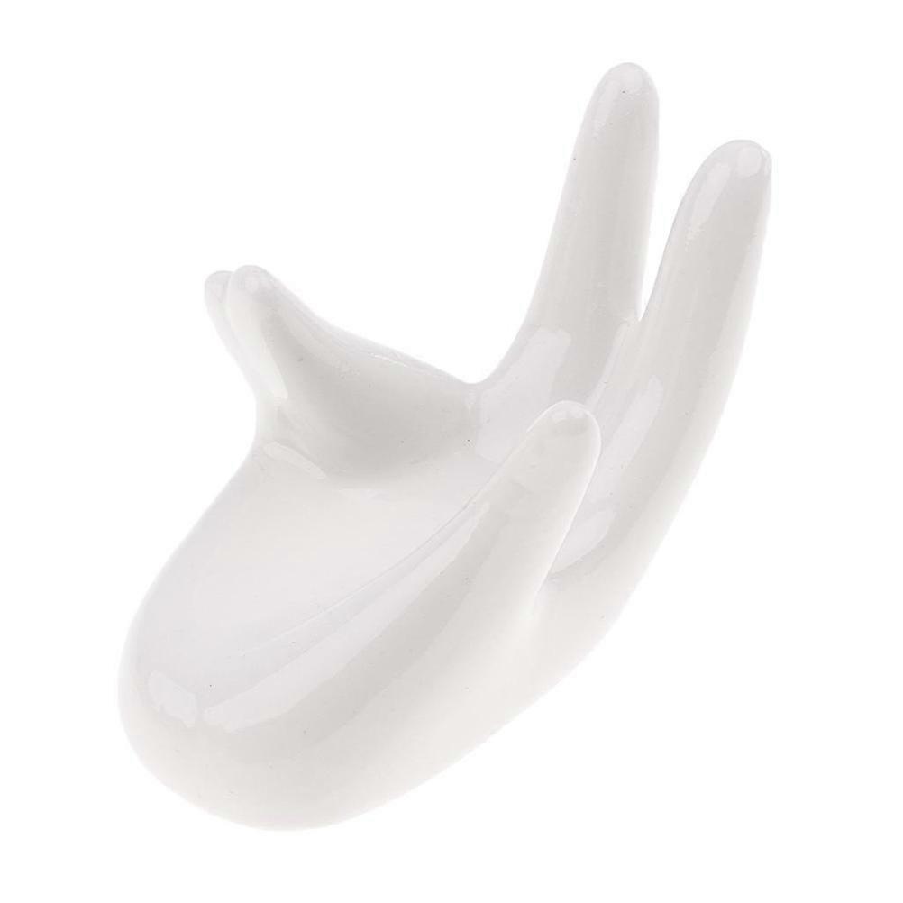 Ceramic Base Holder Ocarina Display Accessories for 2Pcs Hand Shaped Stand
