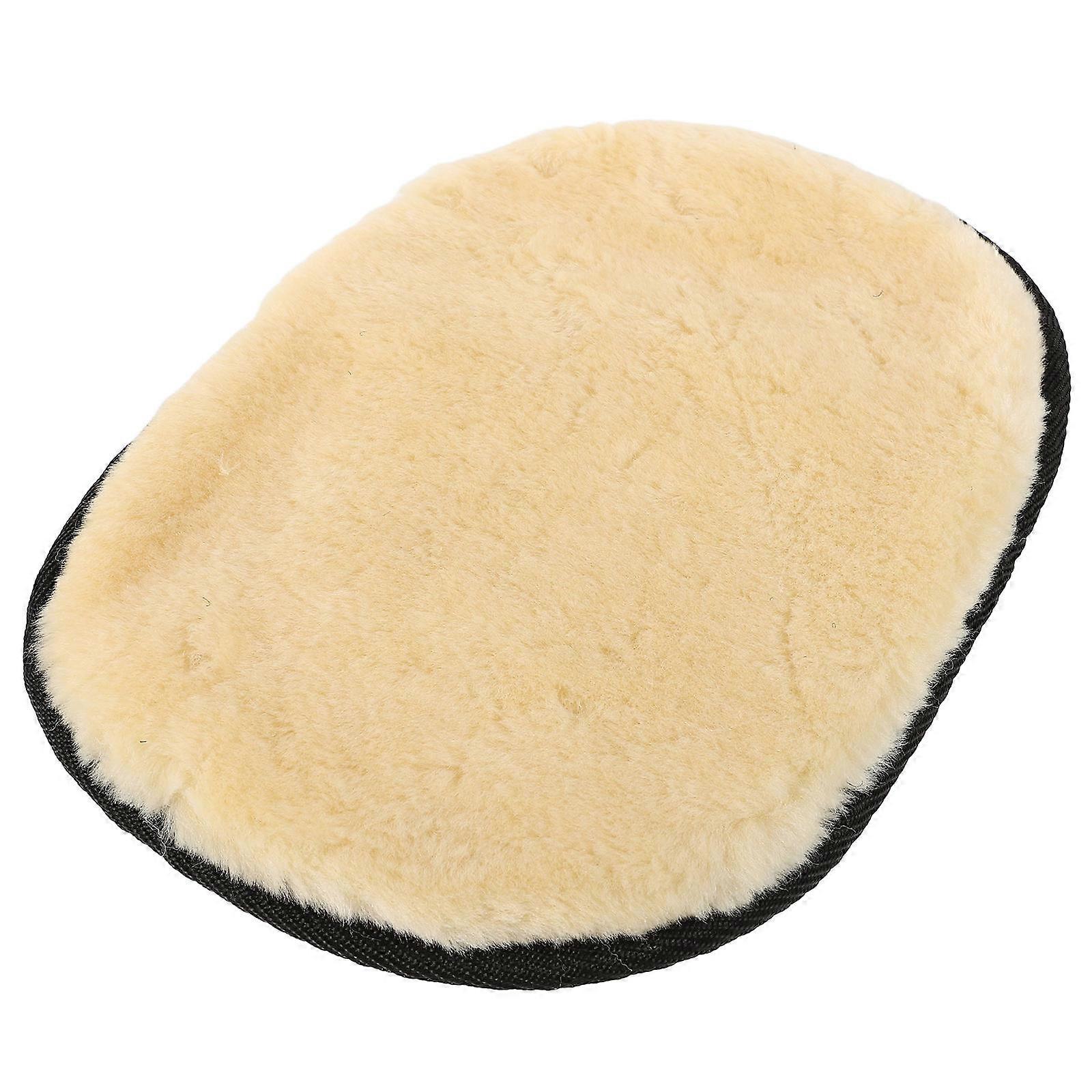 Boot Polish Glove for Care 4Pcs with Soft Faux Wool