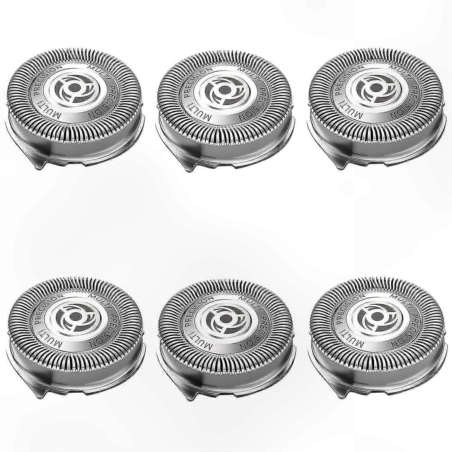 6-Pack Replacement Heads for AquaTouch and PowerTouch Shaver Models Series 5000-Compatible