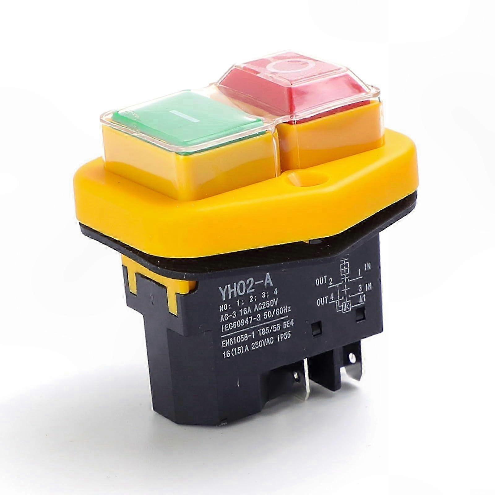 Electromagnetic Push Button Switch, Waterproof Magnetic Replacement for KJD17B