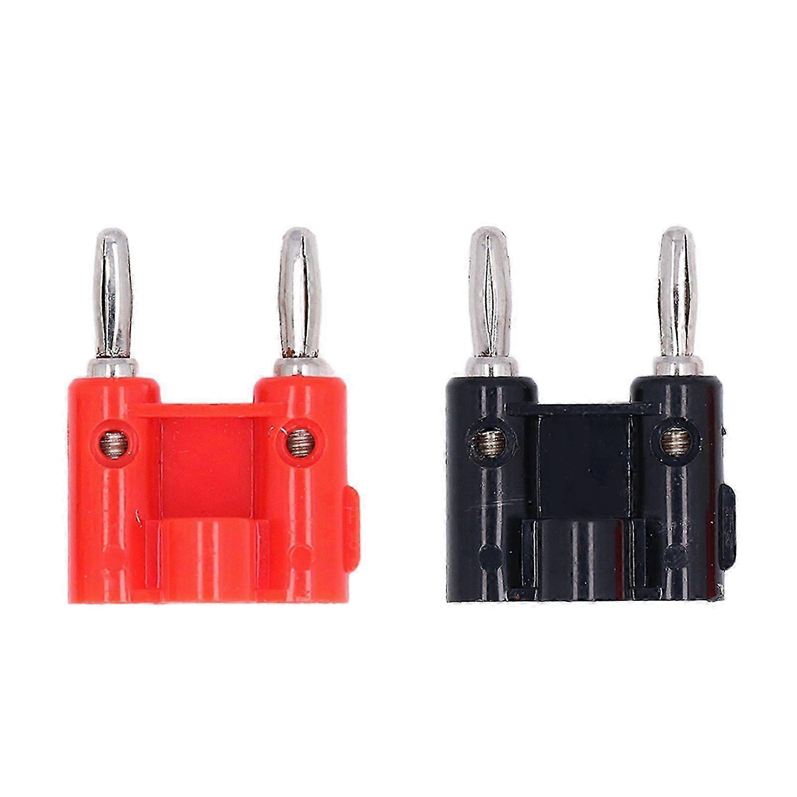 High quality  2pc 4mm double row banana plug, connector speaker plug, audio plug