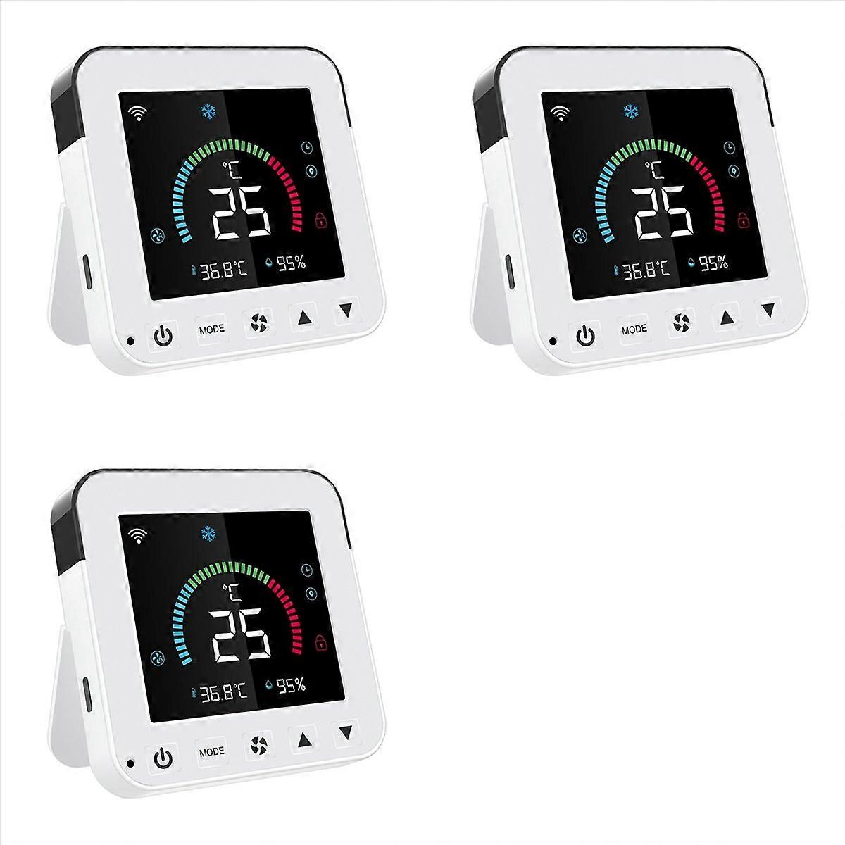 3X Tuya Smart Life WiFi Thermostat DC5V Air Conditioner IR Remote Control Timer Temperature Humi