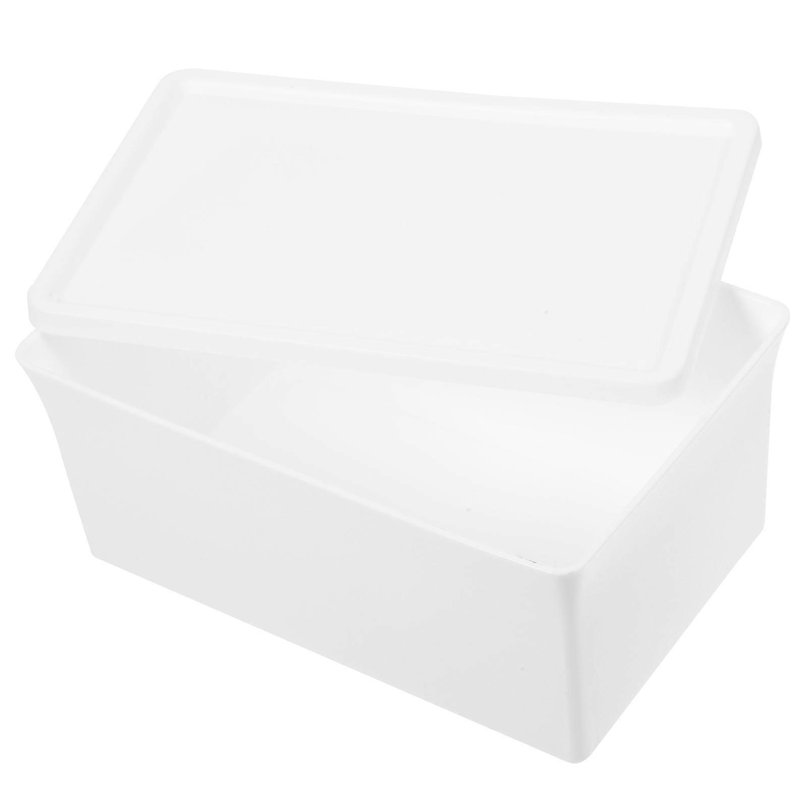 Laundry Storage Box With Lid Multi-Functional Snack Storage Drawer-Style Design Large Capacity 1Pack