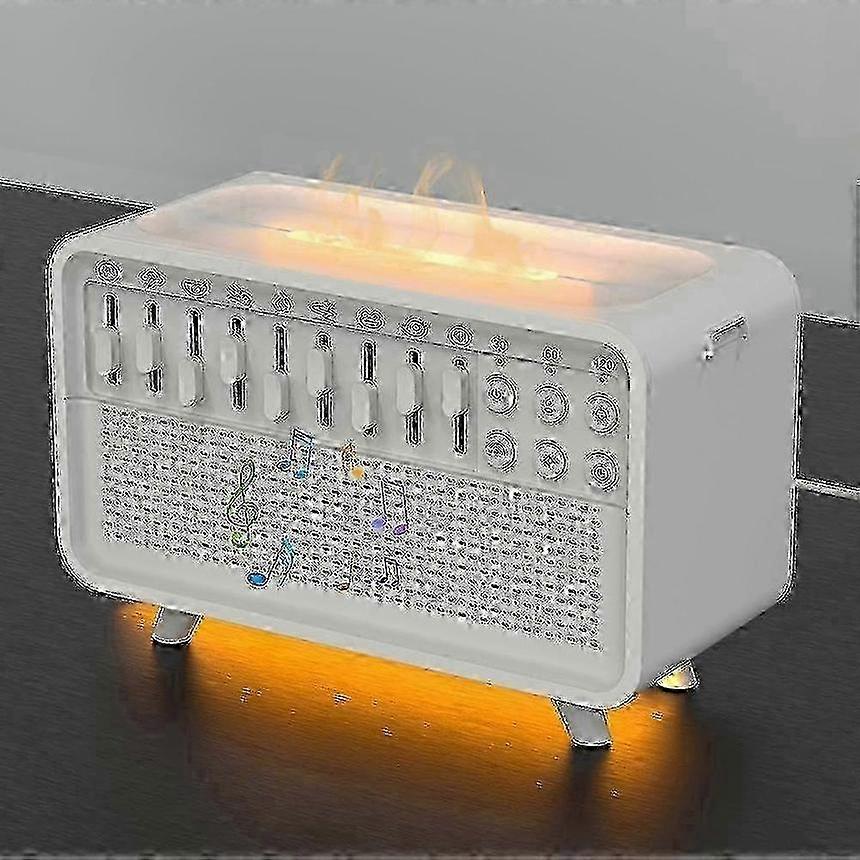 Inteligentný prístroj na biely šum s Bluetooth nočným svetlom Echo Flame Aroma Difuzér Pomocník na spanie