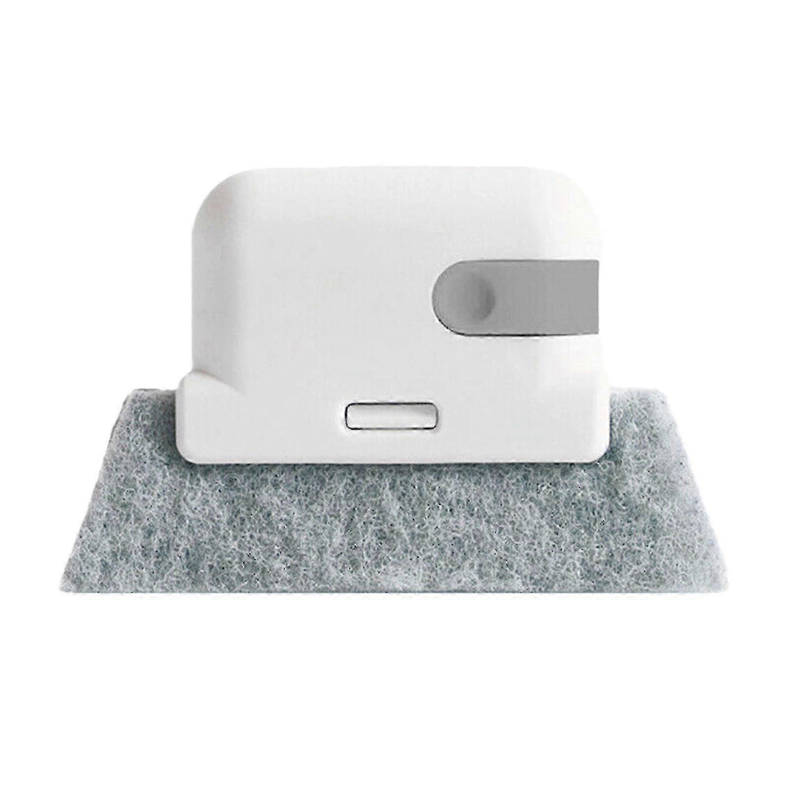 Dual Function Window Cleaning Brush and Fabric Cleaner for Groove