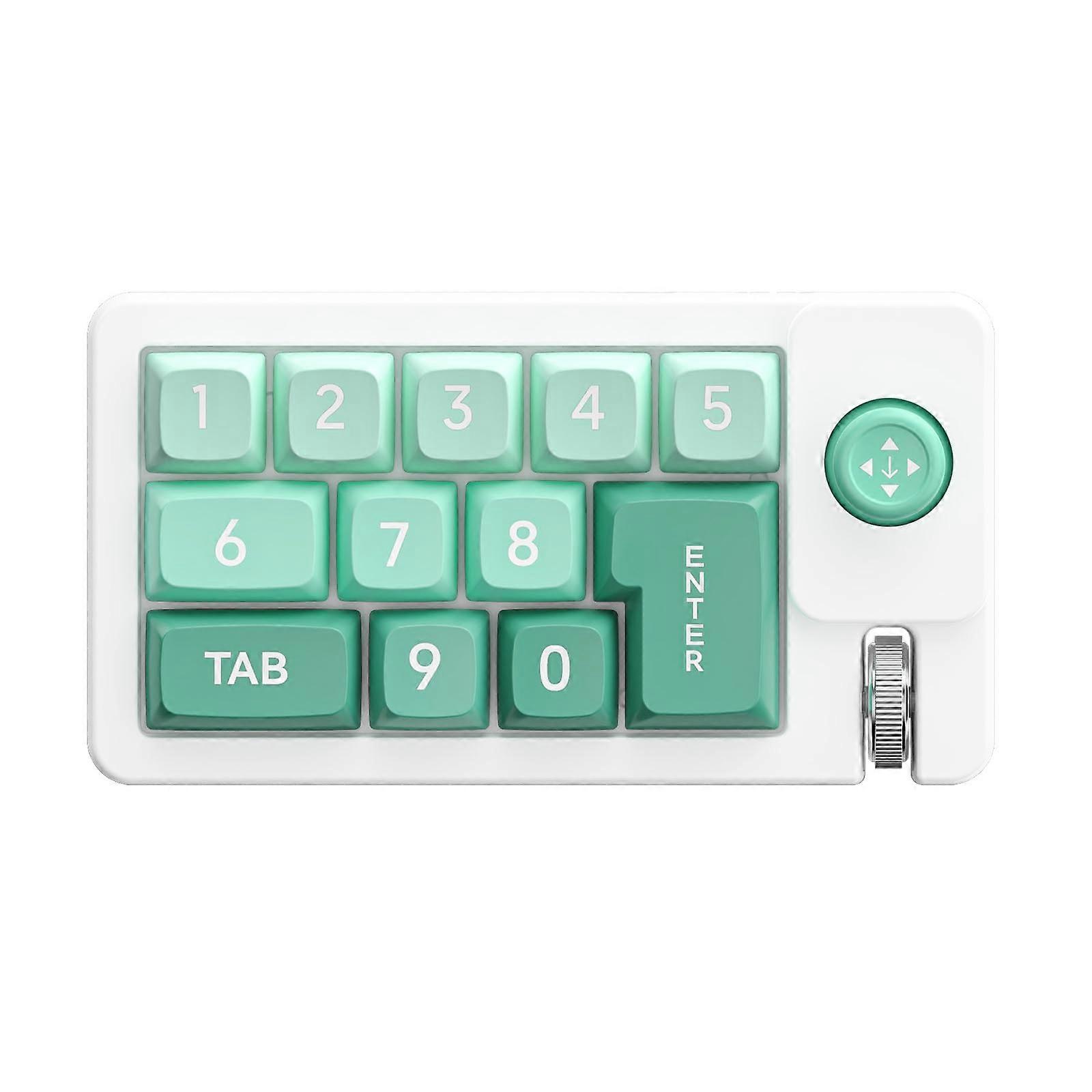 Keypad Mechanical Keyboard With Hot Swappable Keys Macros 12 Key Programmable Emerald