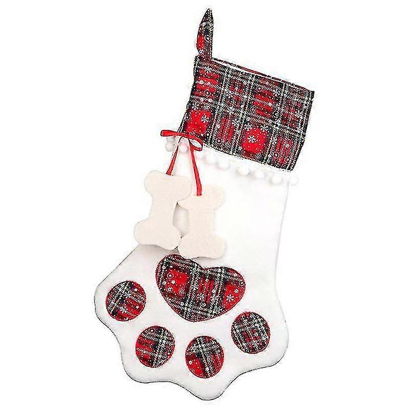 Pet Cat Christmas Stocking Hanging Christmas Stocking With Large Paw Compatible With Chris