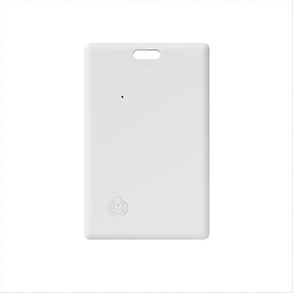 Smart Wallet Tracker Card - Ultra-Thin Bluetooth Locator for Works with Find My App White