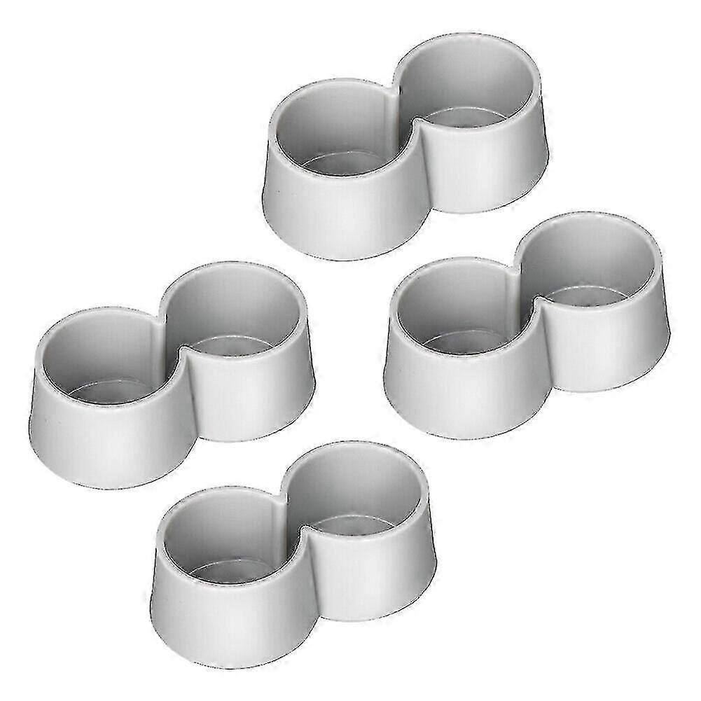 4pcs Double 0.97inch Chair Table Leg Caps 50s Diner Kitchen Table Tip Siamese Slide