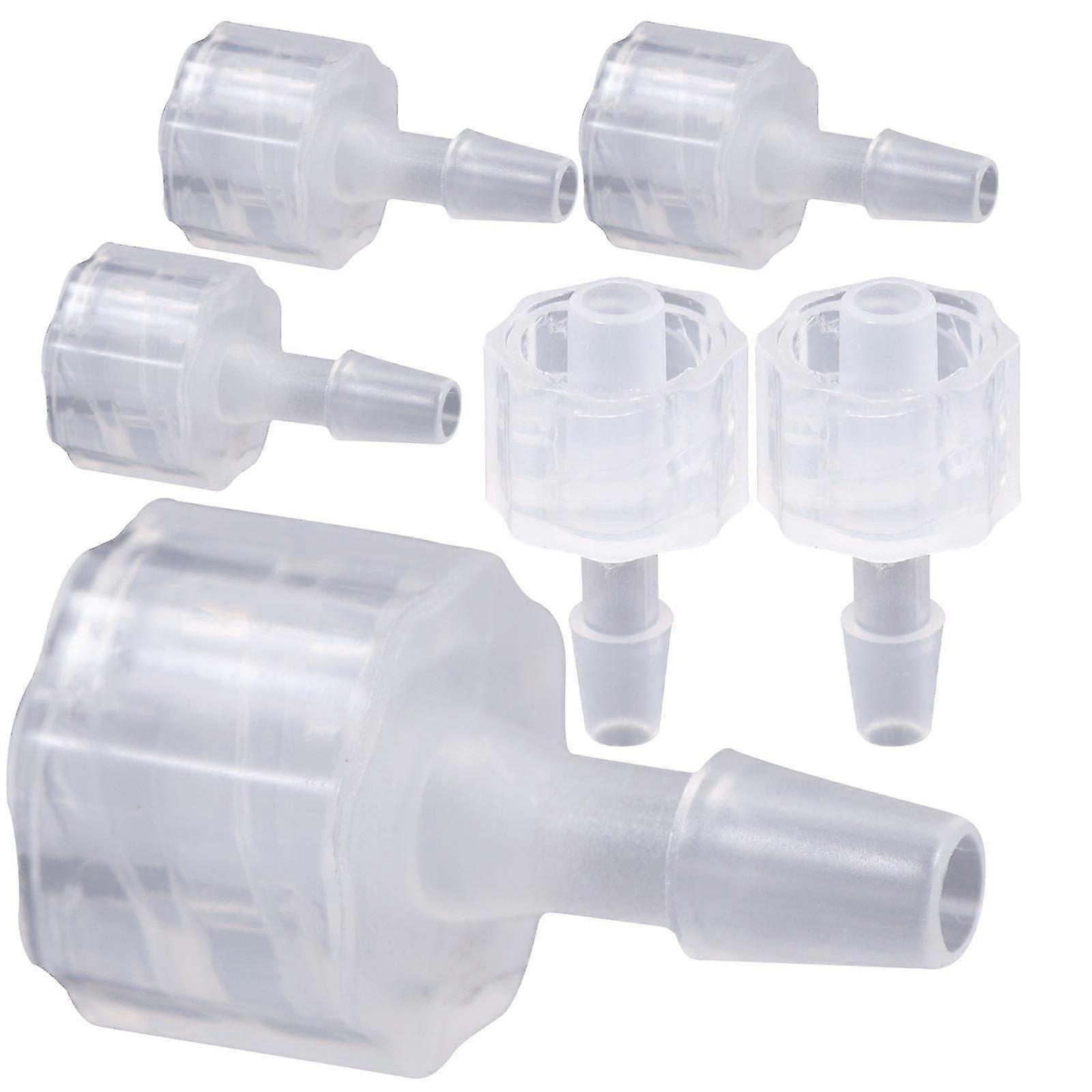 8pcs Luer Lock Connector Adapter PP Plastic Hose Coupling Internal Thread Compatible for Luer Lock Needle Tubes Lightweight Flexible Industrial Pipe