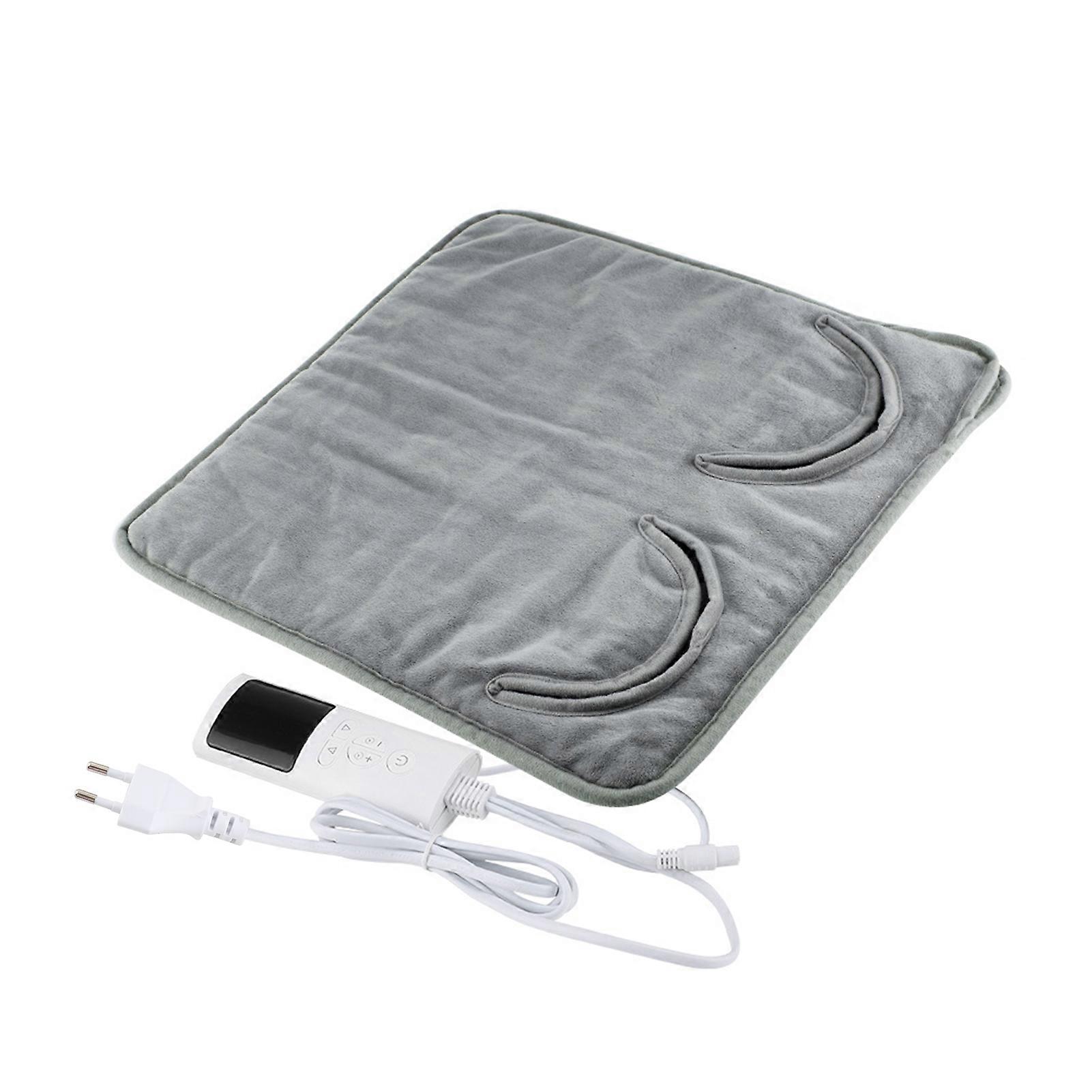 Electric Foot Warmer with Remote Control 9 Temperature 4 Timing Adjustable Crystal Super-soft Foot Heating Pad Under Desk 15.7x15.7in Multifunctional