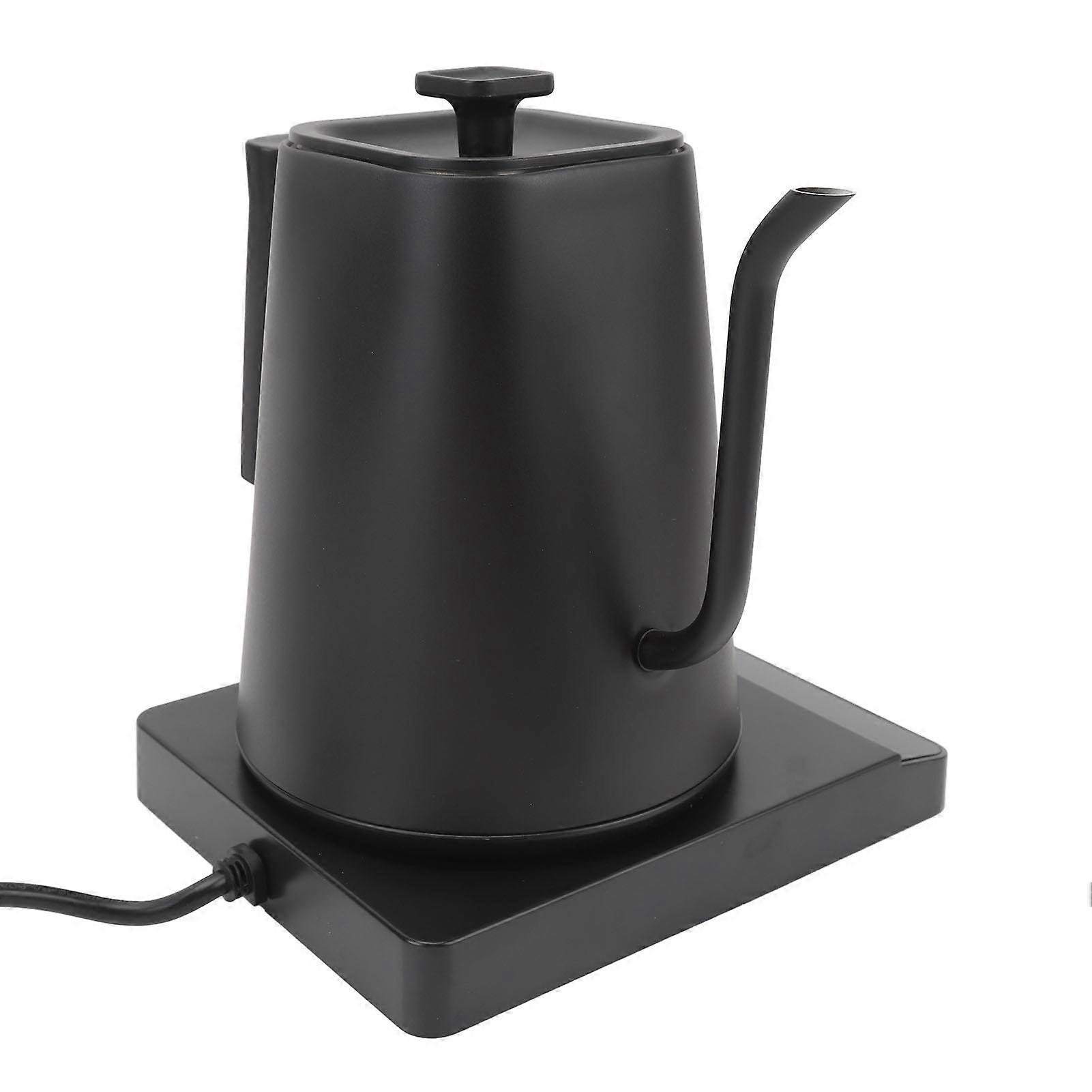 Electric Gooseneck Kettle Precise Temperature Control with LCD Screen Display Timer 304 Stainless Steel Inner Pour Over Kettle US Plug 110V 