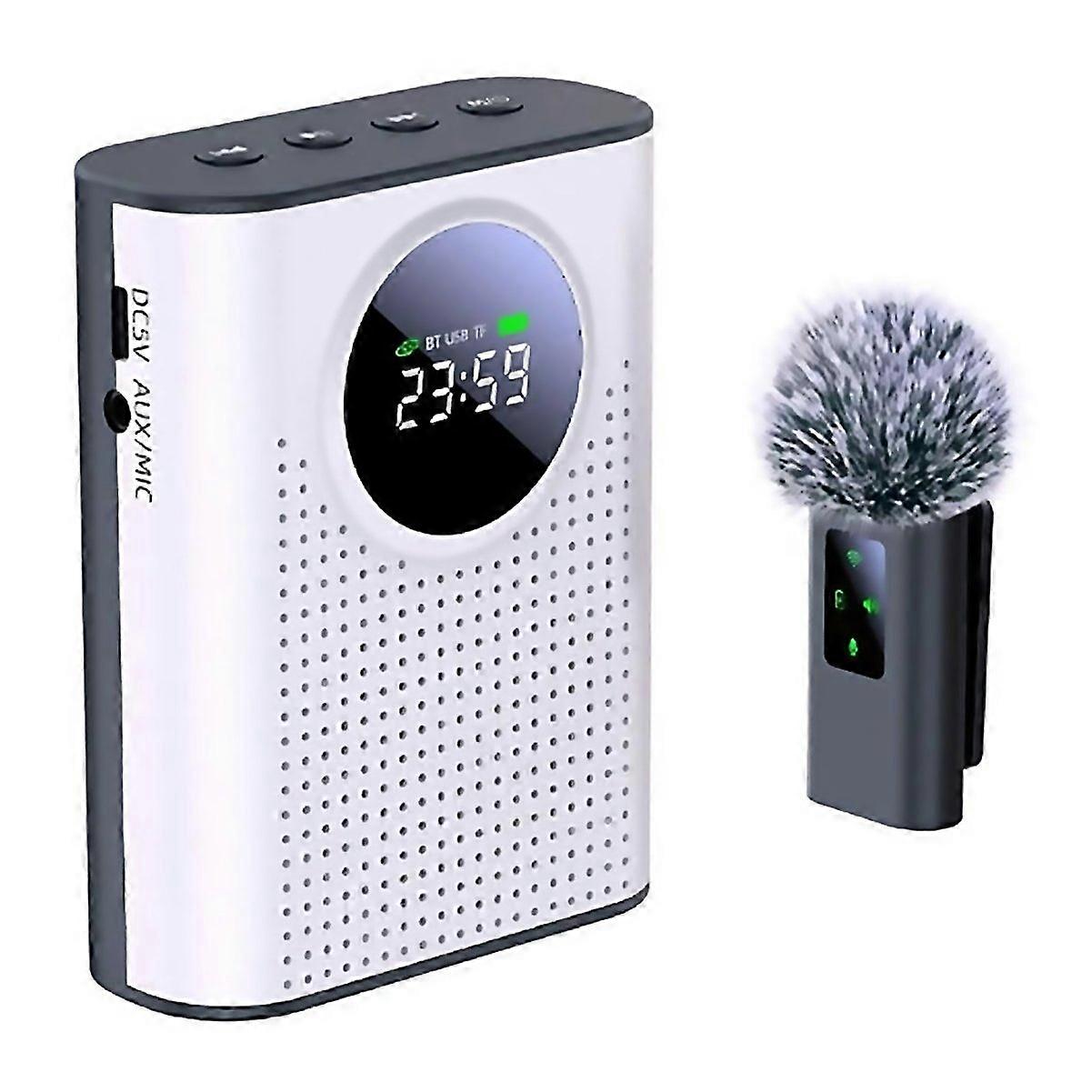 For Voice Amplifier With Magnetic Lapel Microphone Personal Microphone And Speaker With Led Display