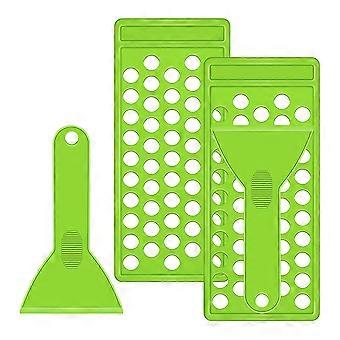 2st Läppbalsam Bricka och Spatel Bärbar Läppfyllning Bricka och Spatel Set Läpprörshållare Läpprör Läppbalsam Behållare