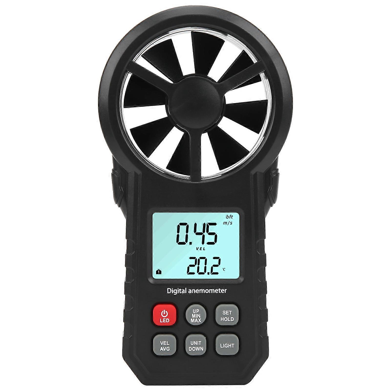 MT62 Digital Anemometer HighAccuracy Portable Handheld LCD Temperature Air Speed Meter