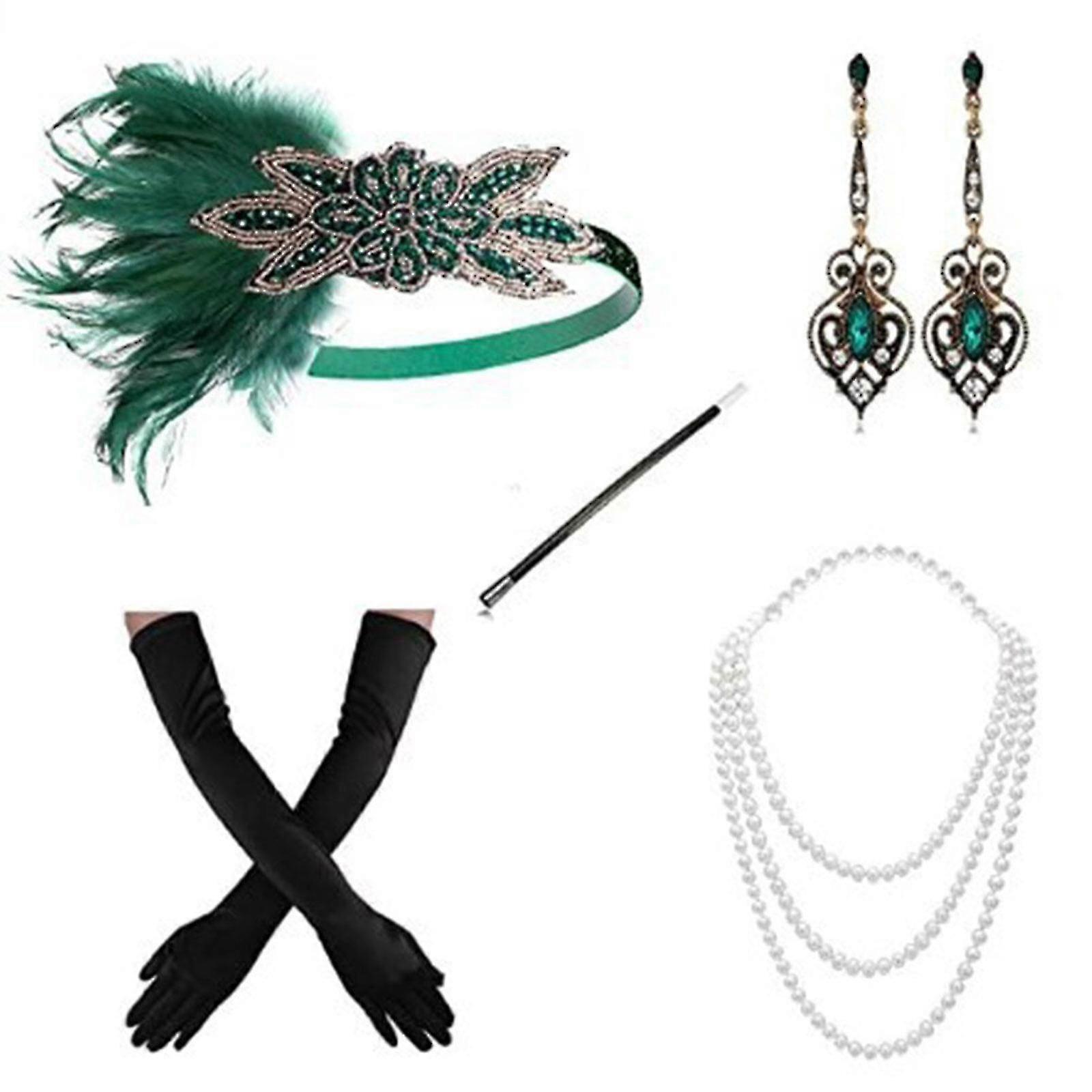 20s Příslušenství Gatsby příslušenství 1920s Klapka Great Gatsby příslušenství Set