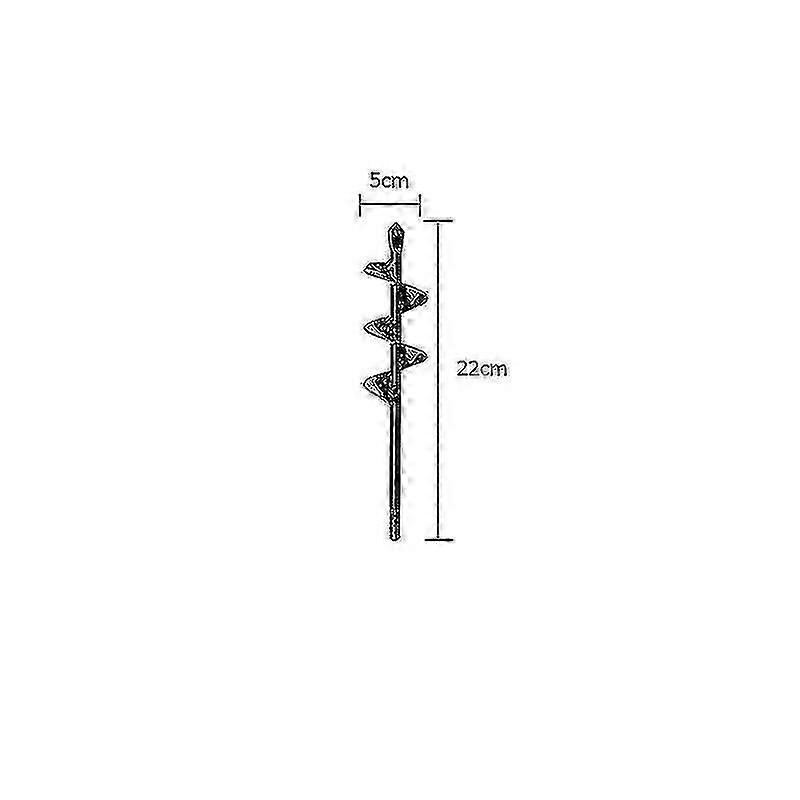 4 Sizes Heavy Duty Garden Auger Drill Bit, Spiral Soil Planter Hole Digger Tool for Planting