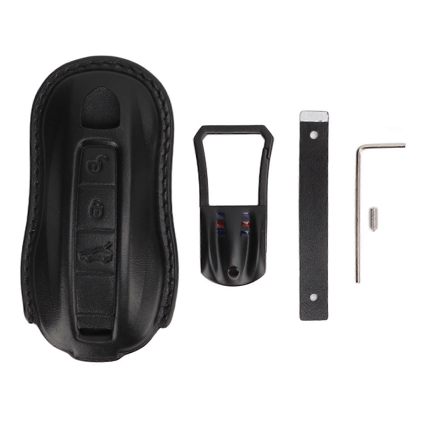 Key fob cover for 911 in soft leather case replacement shell