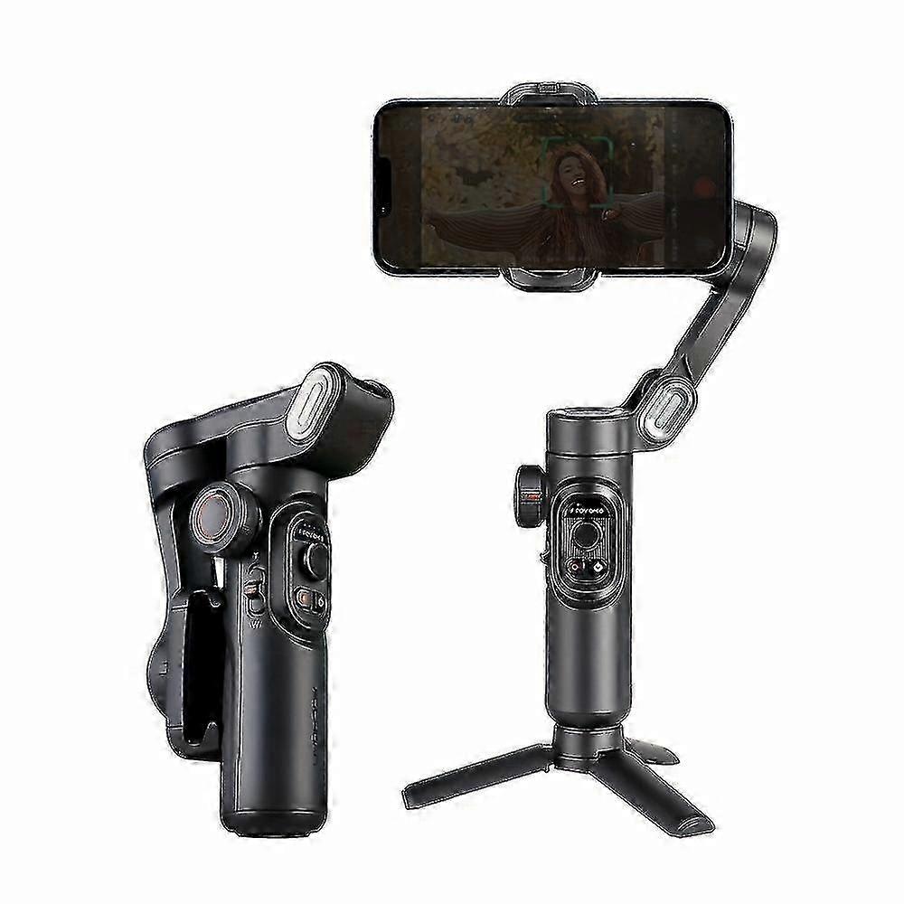 AOCHUAN XE 3軸プロジンバルスタビライザー-シームレスなスマートフォンビデオのための超ポータブル折りたたみ式デザイン