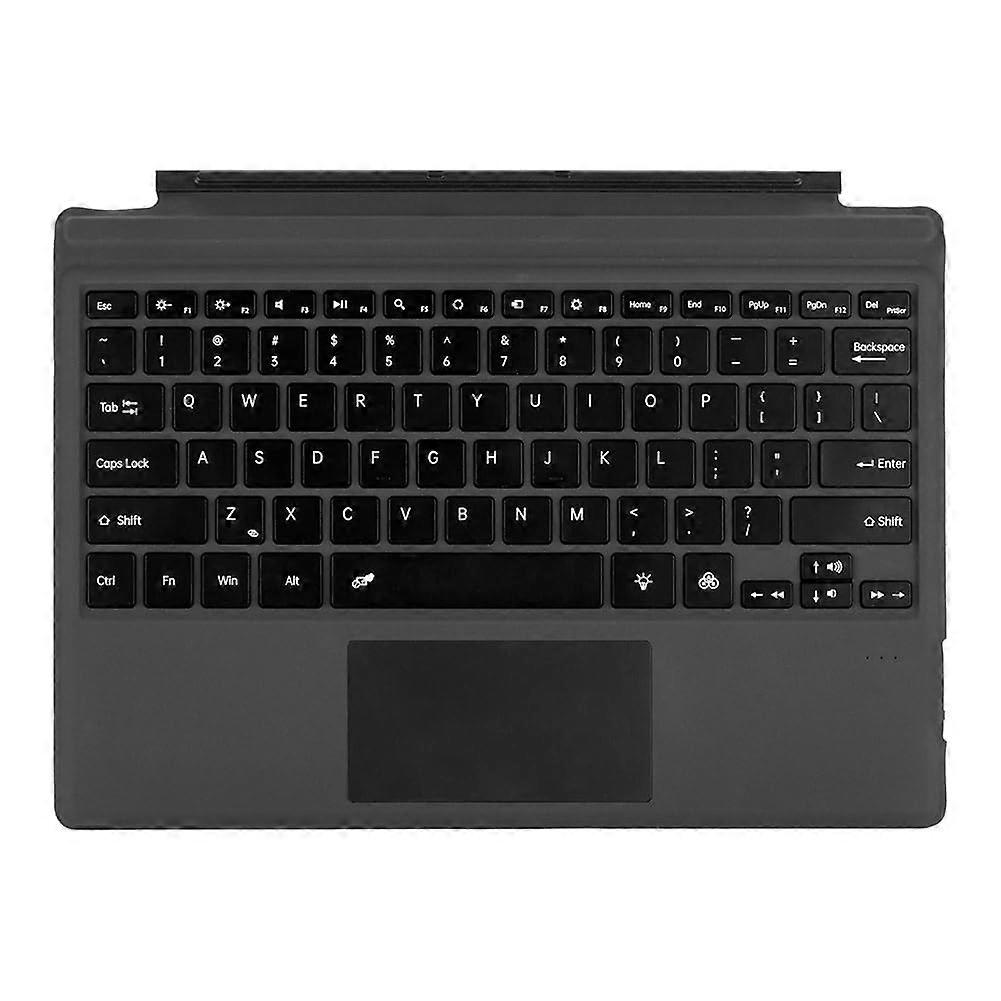 Wireless Keyboard Compatible with Surface Pro, 78Layout Compact Keyboard, Black Backlit, Silent, 100Day Battery Life