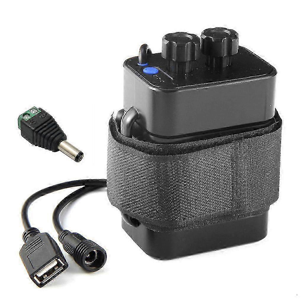 12v Waterproof Battery For Case Box With Usb Interface Support 6x 18650 Battery