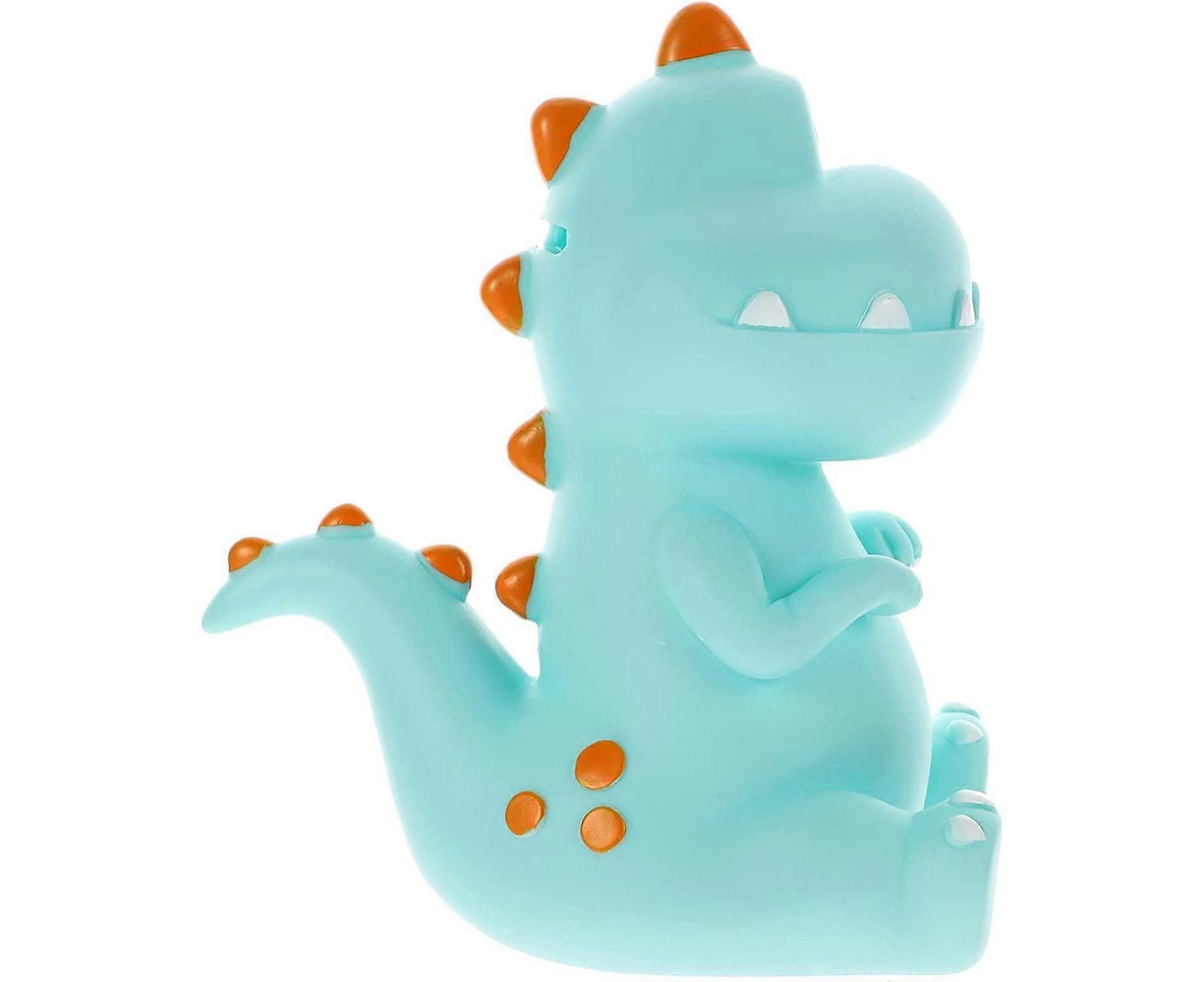 壊れないプラスチックマネーバンクラブリー恐竜貯金銀行男の子のための貯金箱男の子の女の子のための貯金箱-青-