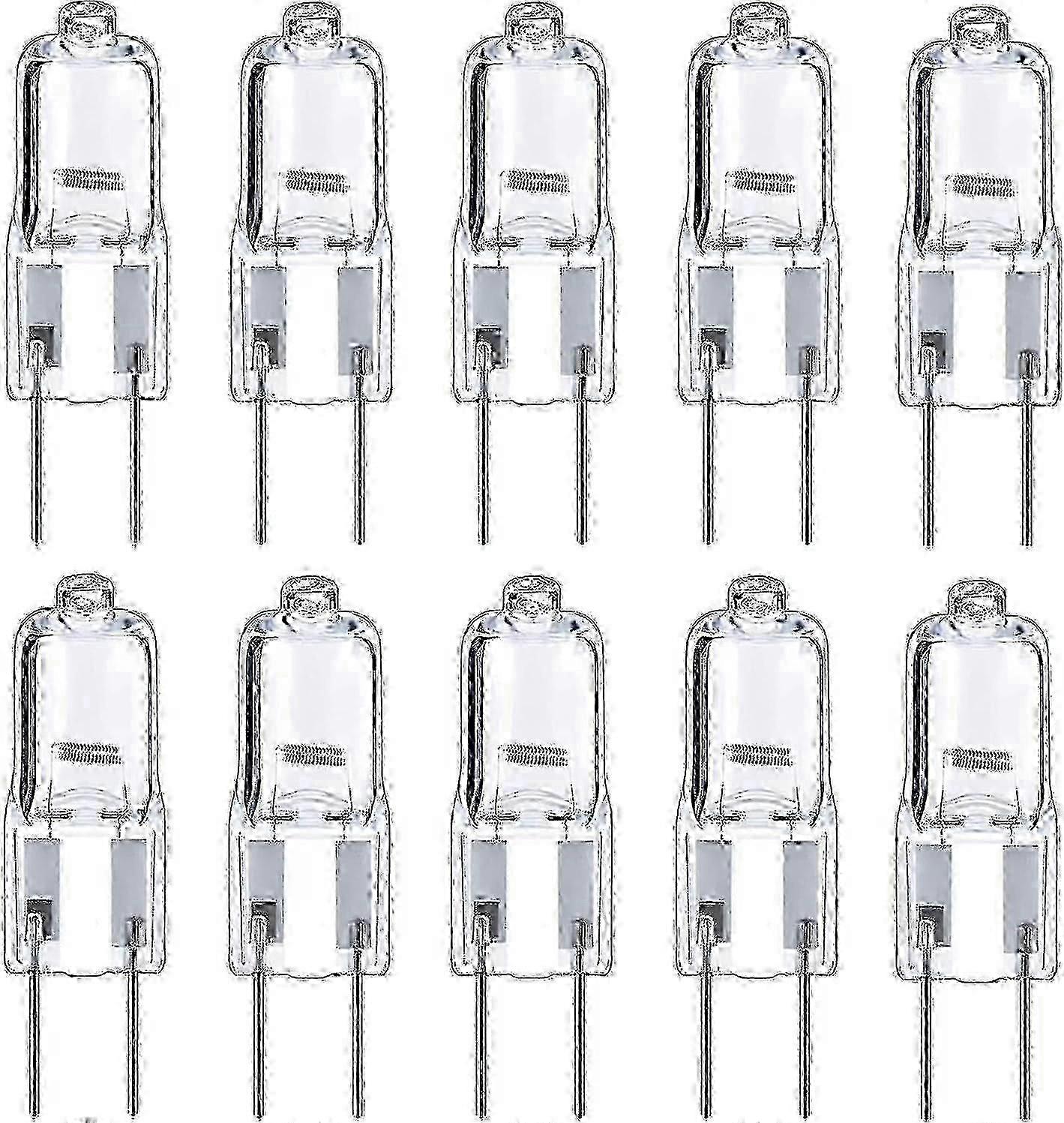 لمبات هالوجين GY6.35، عبوة من 10 قطع، 12 فولت، 35 واط/50 واط، قابلة للتعتيم، T4 JC، حبات إضاءة للمناظر الطبيعية