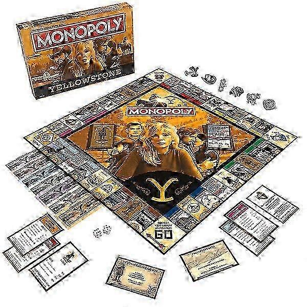Monopoly Yellowstone Edition Board Game | Based on the popular TV series | 2 to 6 players | Strategy game