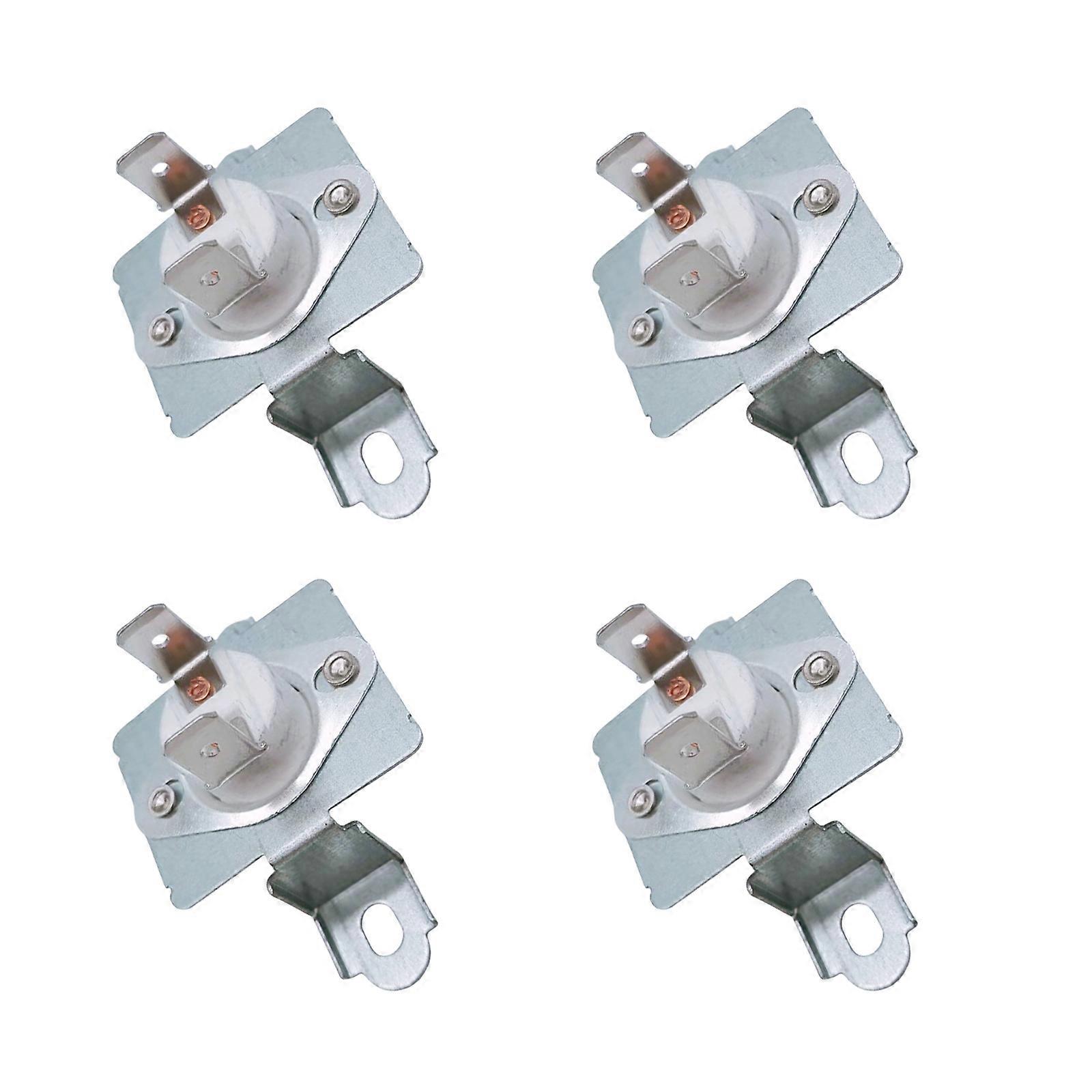 4PCS Dryer Thermostat Assembly Bracket High Temperature Fuse Dryer Part Suitable for Various Models for Enhancing Safety Multicolor