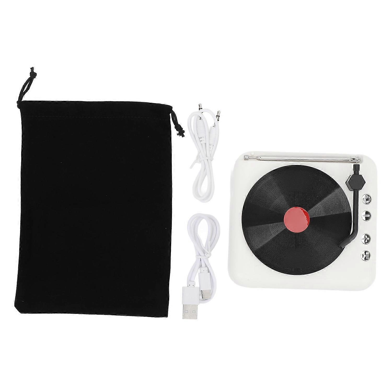 مشغل أسطوانات فينيل، مكبر صوت ستيريو 360 درجة، لاسلكي عتيق، بلوتوث، جهير ثقيل، محمول، مشغل أسطوانات فينيل