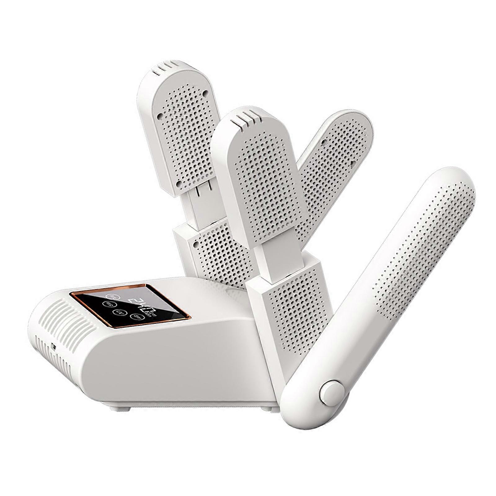 Boot Dryer for Work Boot Portable Boot Glove Shoe Dryer and Warmers with 24Hour Delay Timers AutoOff Timers Folding  White