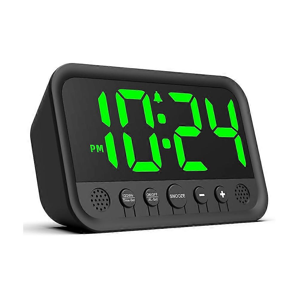 Digital Alarm Clock for Bedroom,Loud Alarm Clock Electric Desk Clock Nightstand Clock with Adjustable Volume Snooze