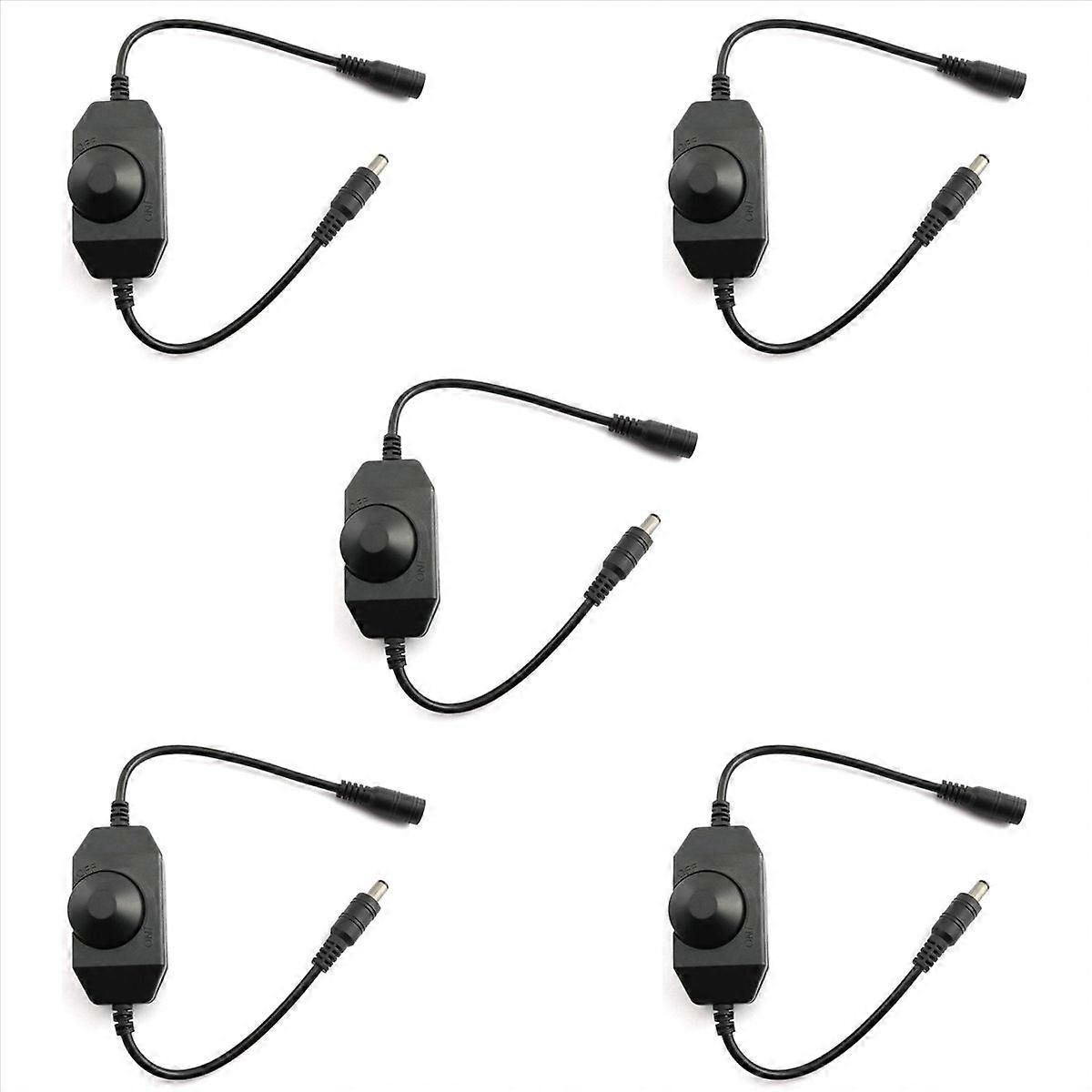 5X LED Bar Light Dimmer, DC 12V-24V 6A Dimmer Switch, Suitable for LED Bar Light, LED Rope Light 352